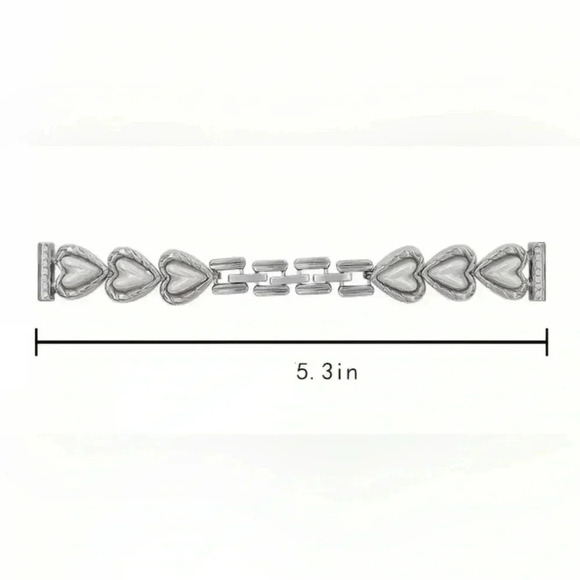 Heart & Rhinestone Apple Watch Band - Picture 4 of 4